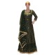 Gown coryen net self embroidery with sequence work 