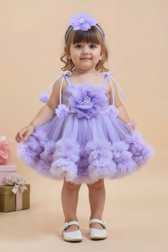 Lilac Lush Net Frock