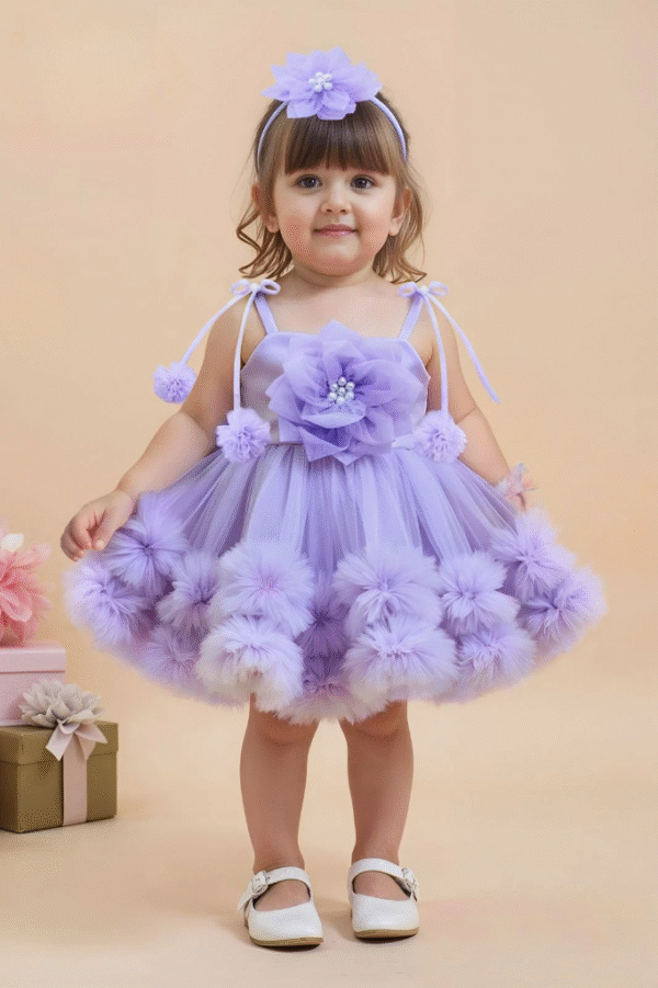 Lilac Lush Net Frock