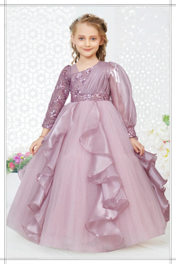 Amber Whirl Gown
