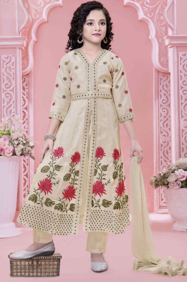 Fawn Allure – Front Slit Suit Set - Image 2