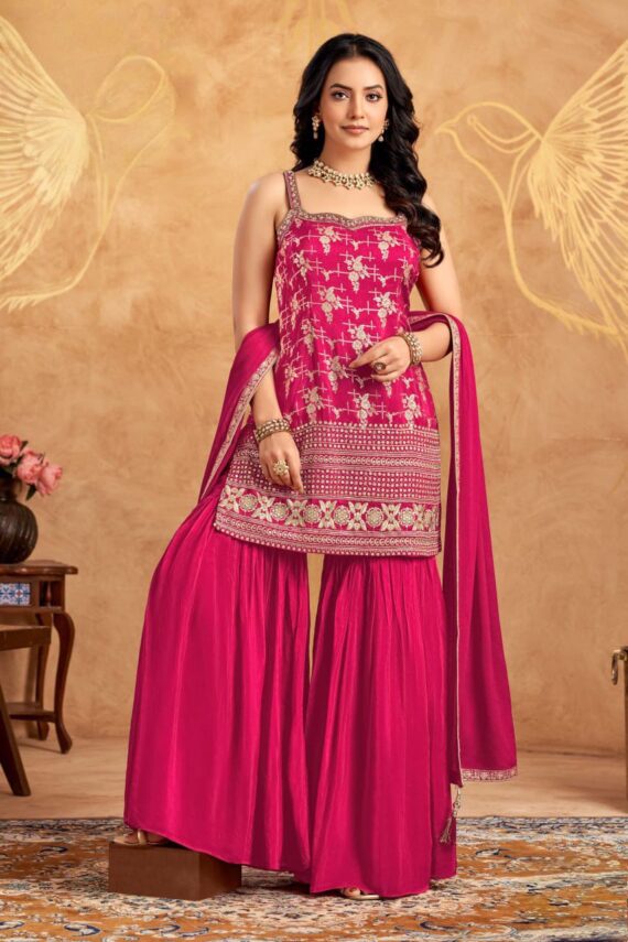 Blush Benaras Plazo Set