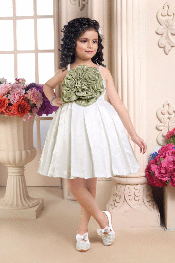 White Satin Grace Frock