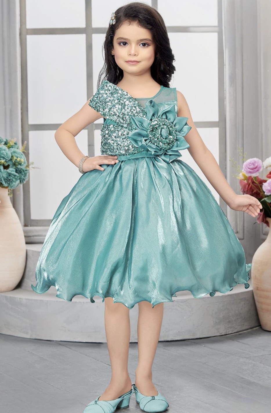 Turquoise Mist Frock - Image 2