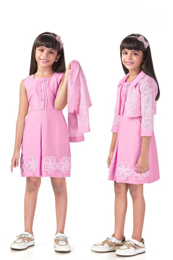 Blush Petal Waistcoat Frock