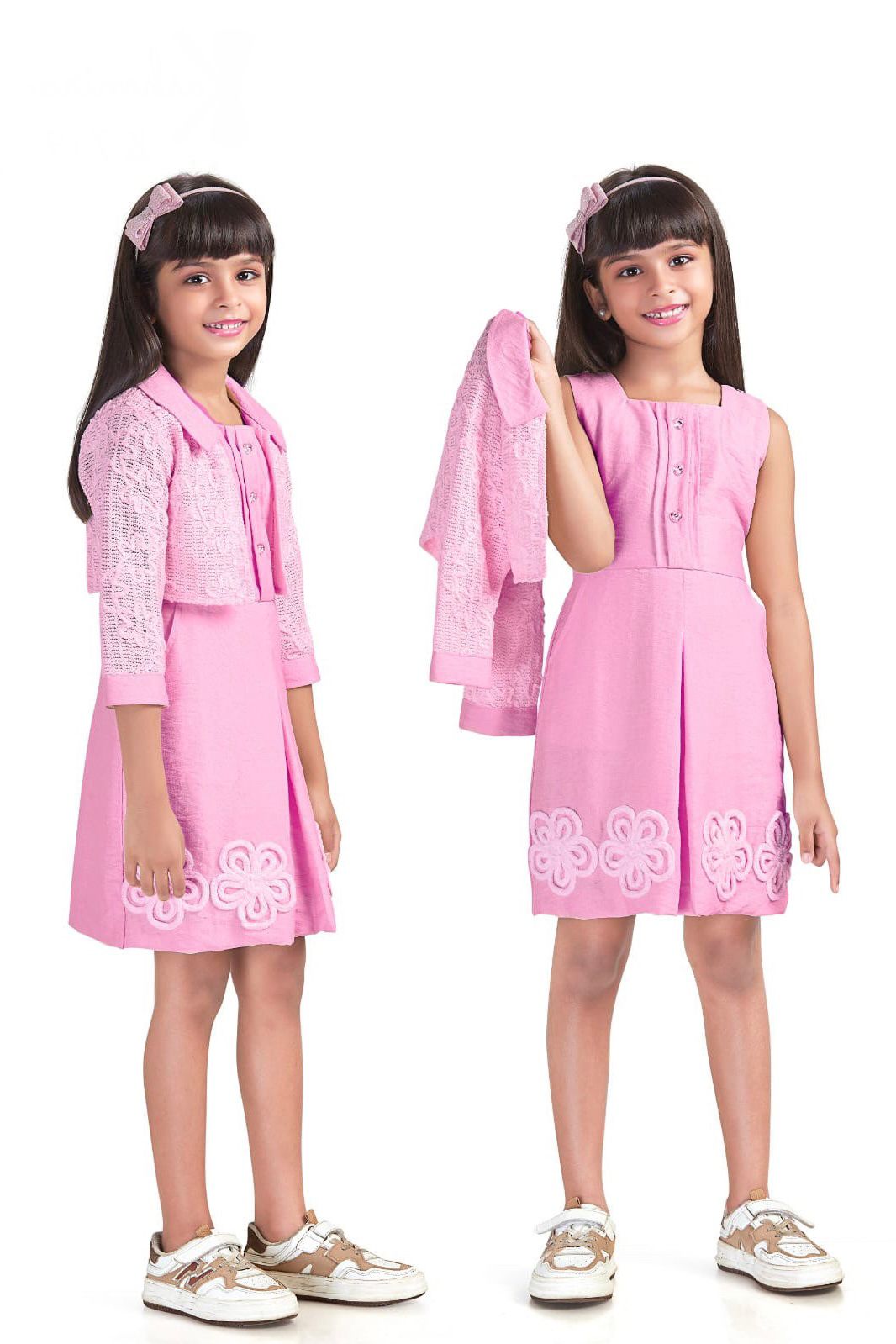 Blush Petal Waistcoat Frock - Image 2